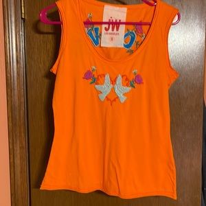 Johnny Was/JWLA embroidered tank top